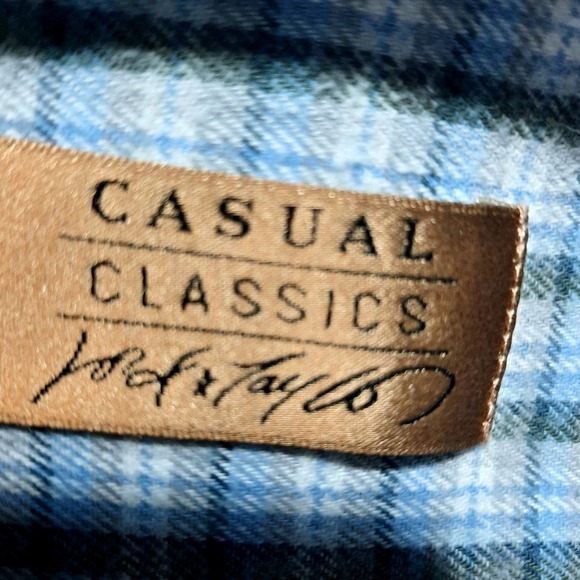 LORD&TAYLOR MENS COTTON FLANNEL LONG SLEEVE POCKET‎ BUTTON SHIRT XL - Picture 9 of 10